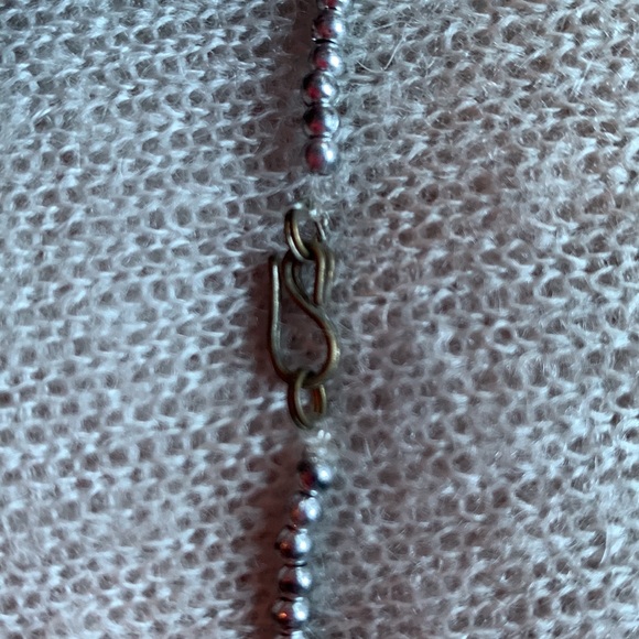 Tassel Necklace - Blue and orange beads - from Maroc - Picture 8 of 10